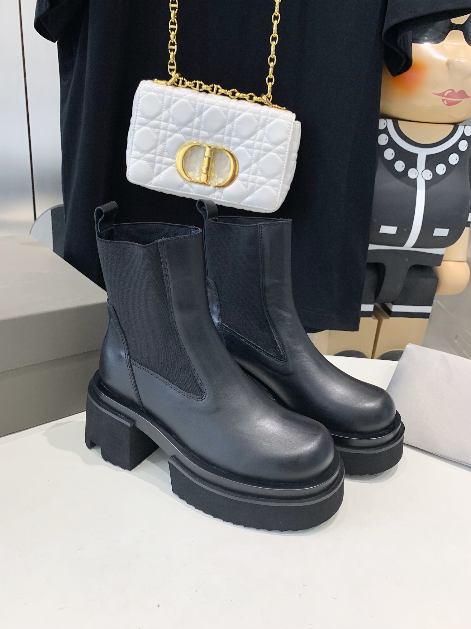2023 Rick Owens Thick Net Boots: 7CM Height Increase, Hot and Youthful - 图片 3