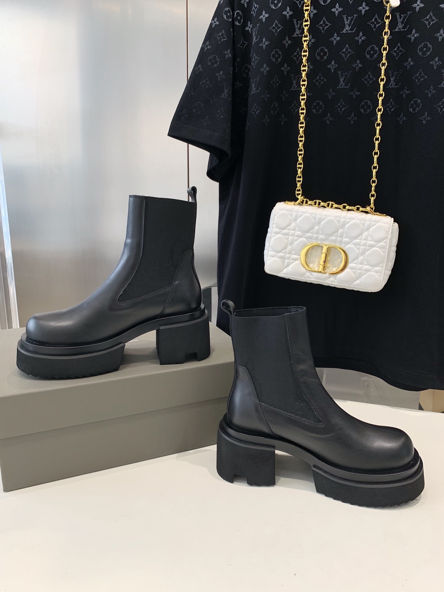 2023 Rick Owens Thick Net Boots: 7CM Height Increase, Hot and Youthful - 图片 2