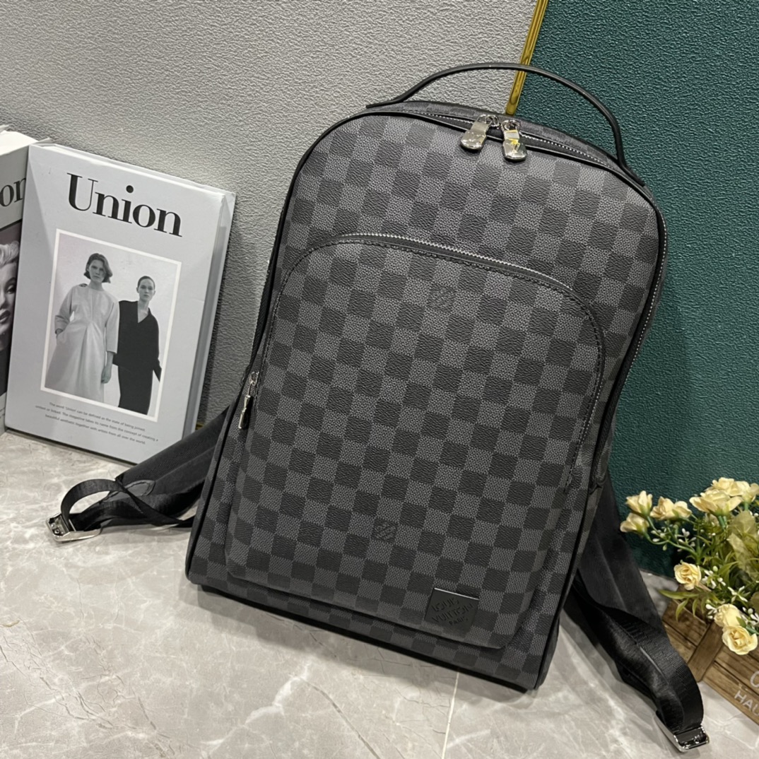Louis Vuitton LV Avenue 7 Star
 Bags Backpack Black Grid Damier Graphite Canvas N40499