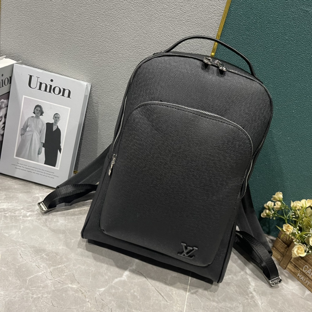 Louis Vuitton LV Avenue Bags Backpack Black Grid Damier Graphite Canvas N40499