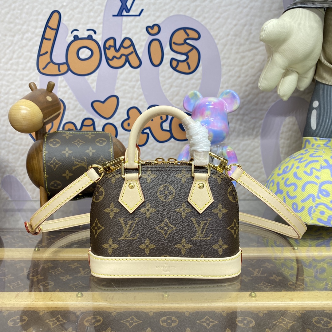 Louis Vuitton 1:1
 Bags Handbags White Yellow Monogram Canvas Mini M82717