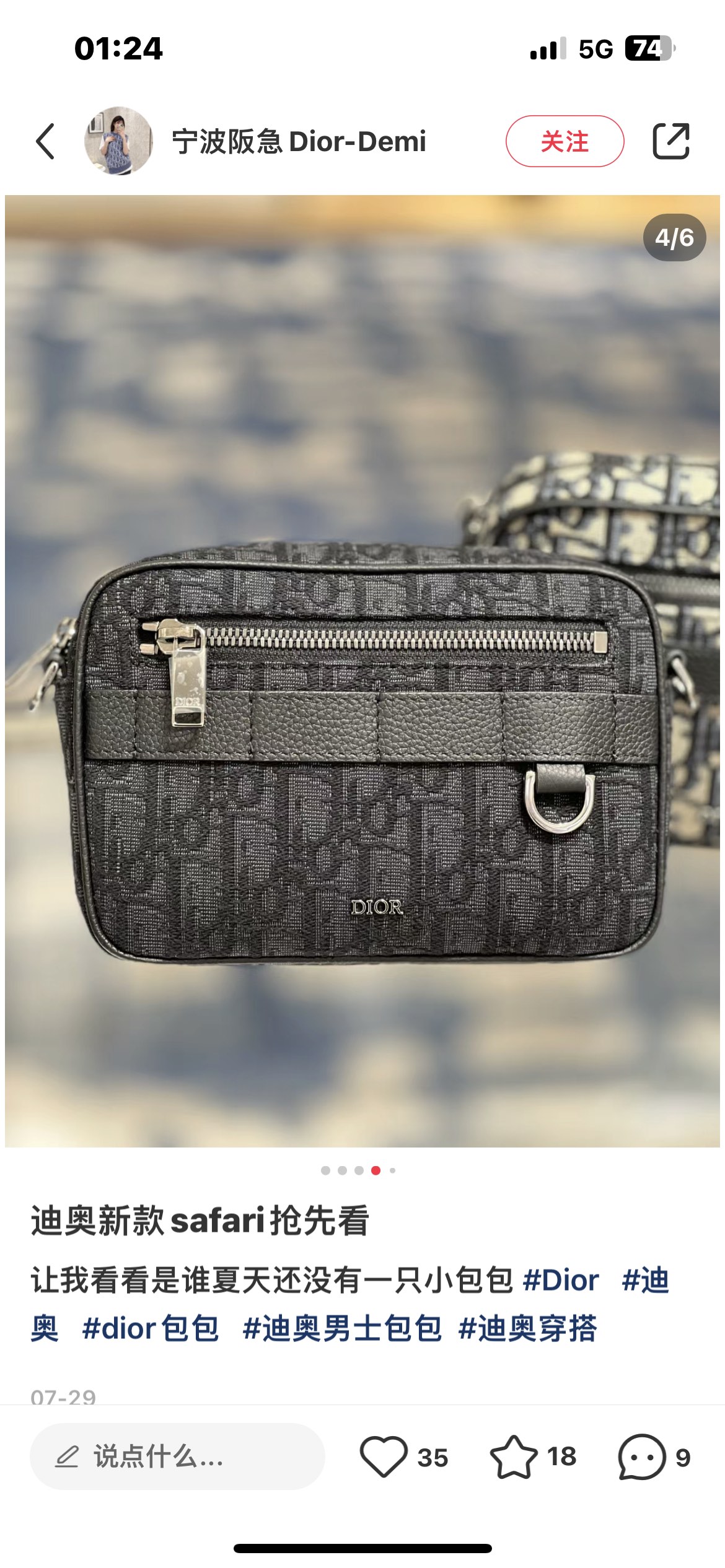 Dior Style Bag style reference detail image 4 from source 776387