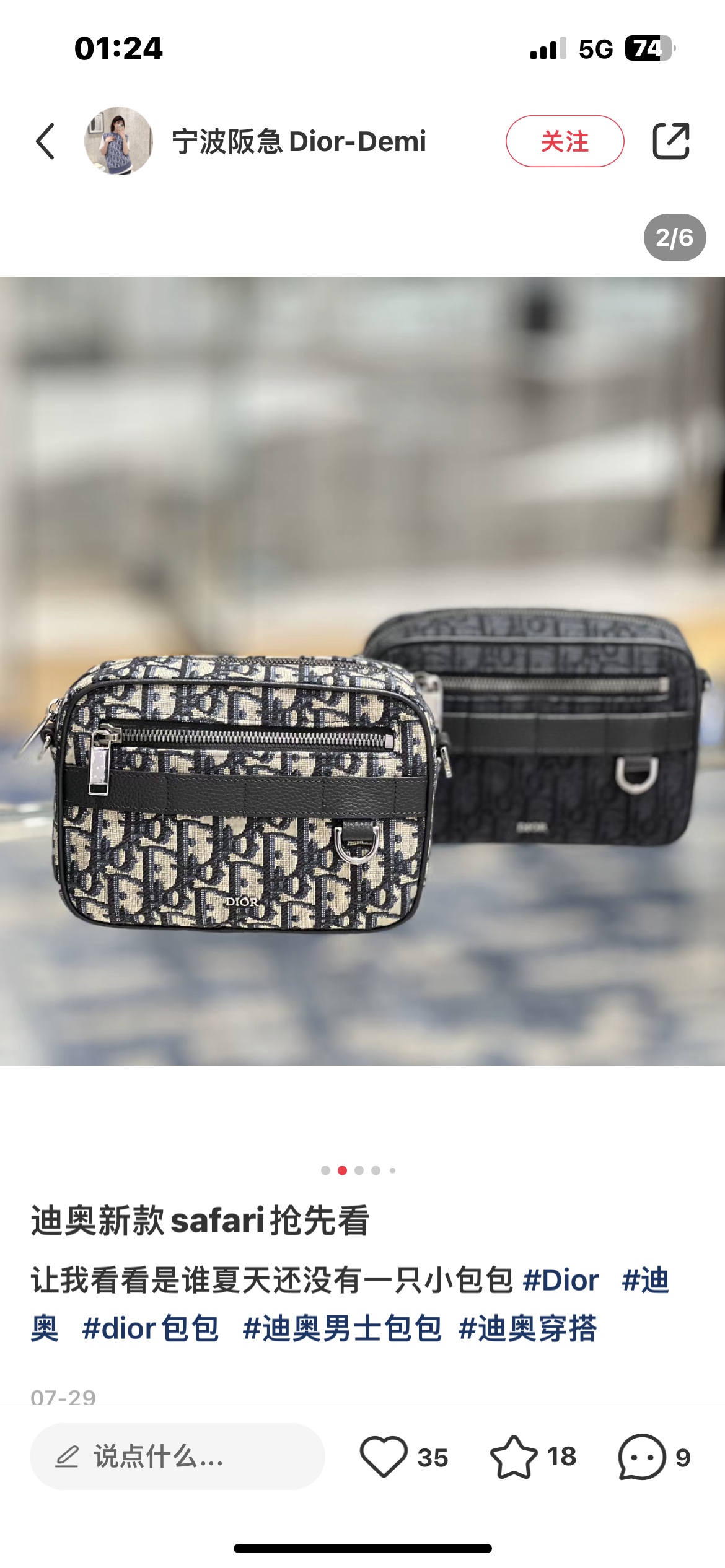 Dior Style Bag style reference detail image 5 from source 776387