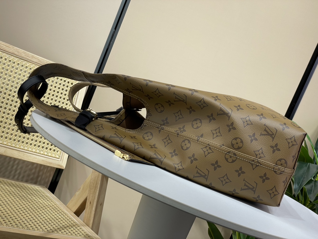 Louis Vuitton Top purchasing agent LV ATLANTIS vegetable basket large handbag m46817 46821 Huanghua
