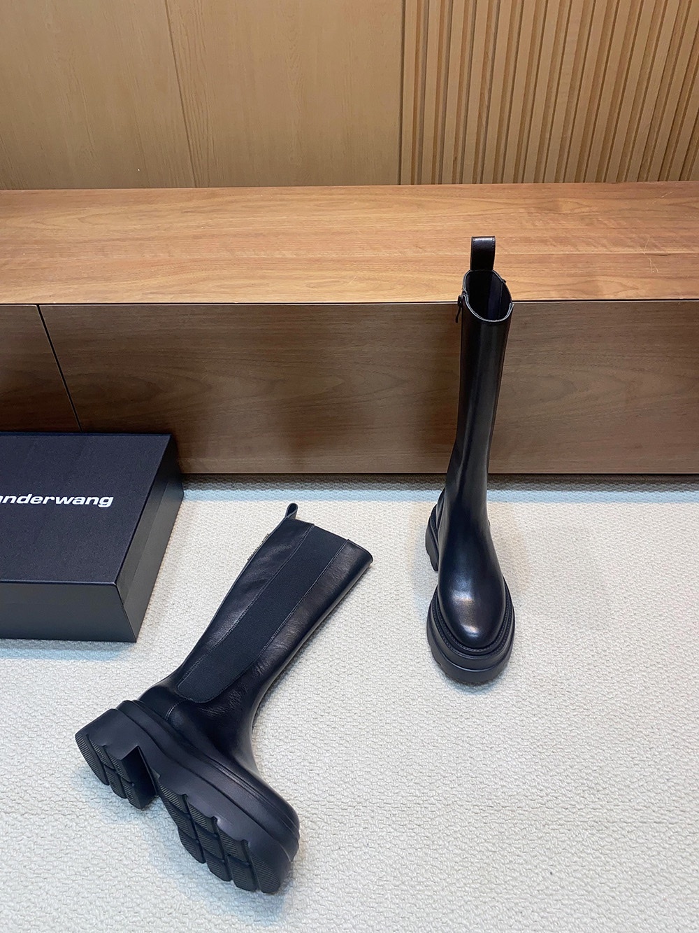 Thick Leather CARTER Boots by Alexander Wang: Classic, Stylish, and Durable - 图片 5