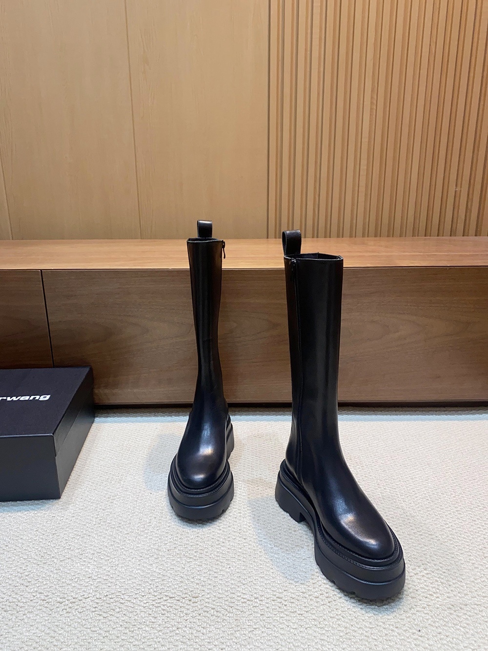 Thick Leather CARTER Boots by Alexander Wang: Classic, Stylish, and Durable - 图片 9