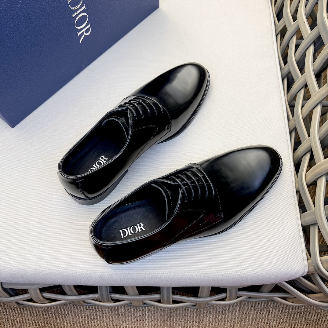 Diorディオール德比靴｜真皮底の洗練された正装靴