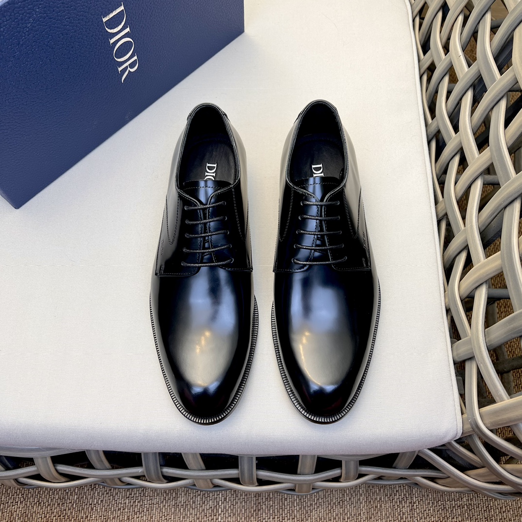 Diorディオール德比靴｜真皮底の洗練された正装靴