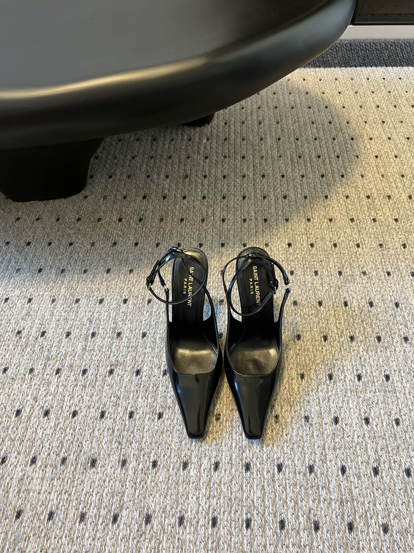 Yves Saint Laurent Shoes High Heel Pumps Genuine Leather Patent