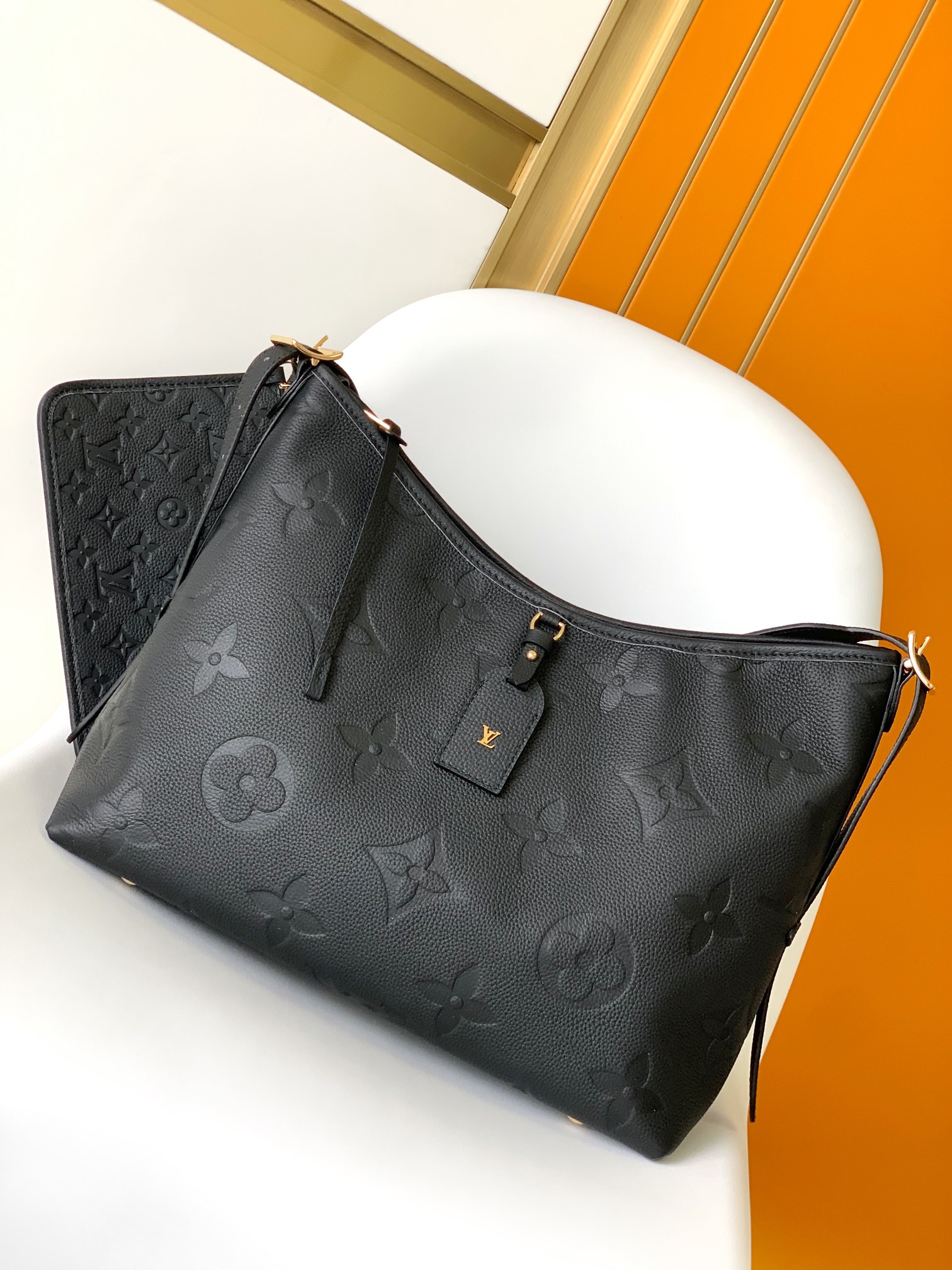 Louis Vuitton Luxury
 Bags Handbags Apricot Color Black Empreinte​ Cowhide M46289