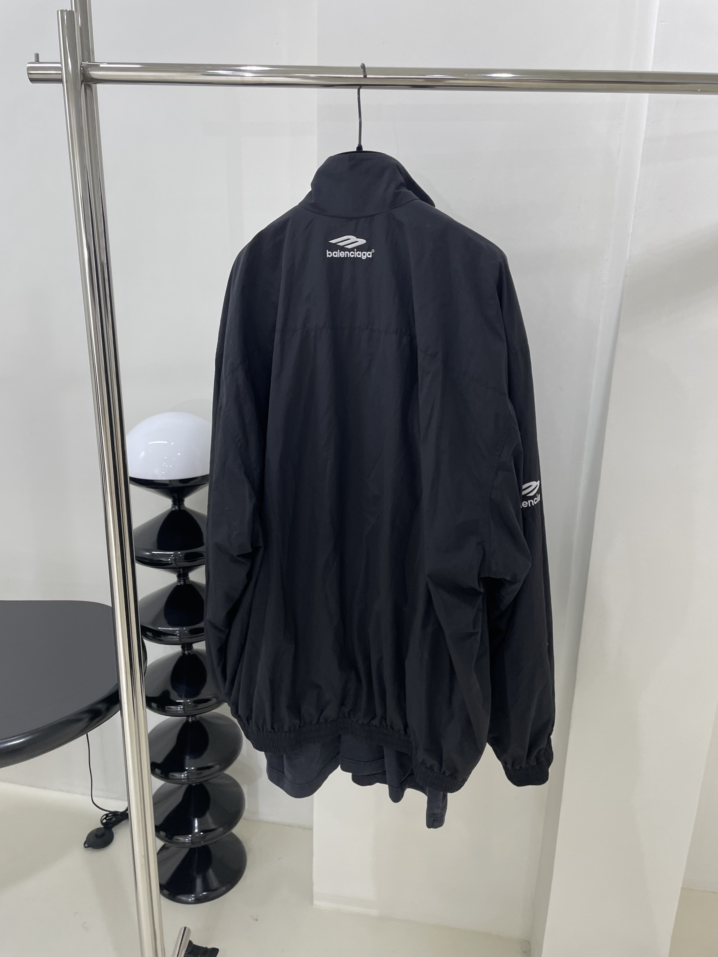 *新品3BSPORTSICONLAYEREDTRACKSUIT叠穿夹克科技府绸和复古平纹针织面料拼接两件