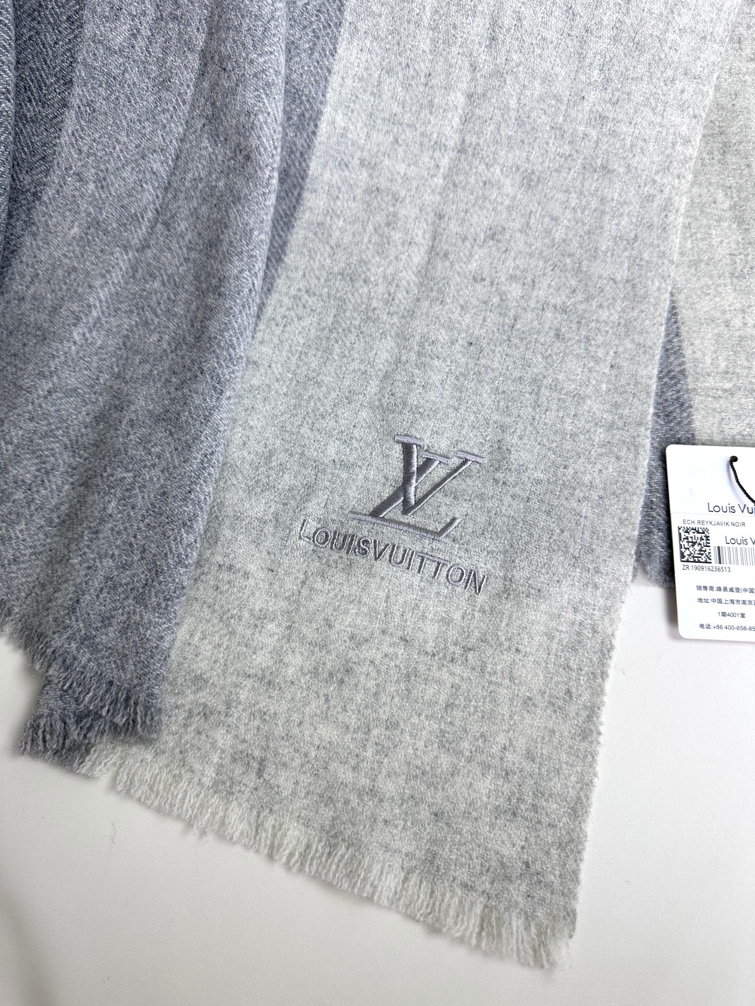 LV 进口羊绒纱线长巾