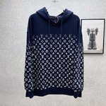 Louis Vuitton Clothing Hoodies Found Replica
 Black Blue White Unisex Combed Cotton Hooded Top