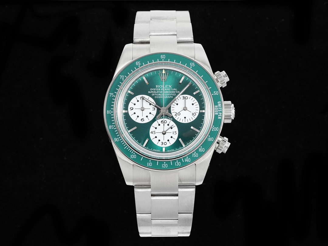 Rolex Daytona Montre Bleu Or Vert Jaune