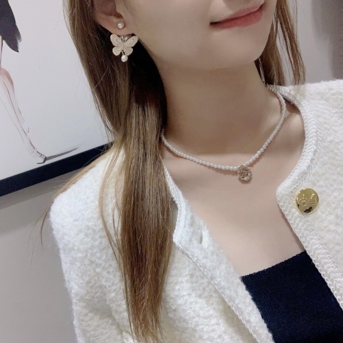 Dior Tribales Butterfly Earrings, Gold-Finish Metal & White Resin Pearls 1 Dior Tribales Butterfly Earrings, Gold-Finish Metal & White Resin Pearls