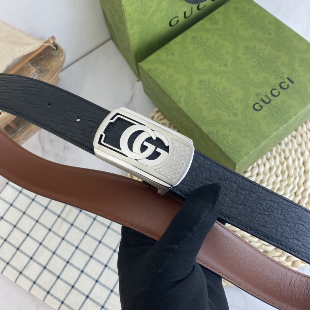 Gucci Style Leather Men's Belts Lookbook Reference image 2