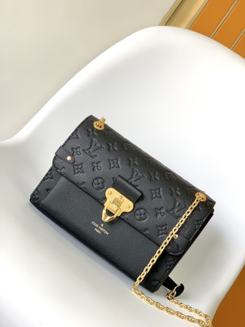 Louis Vuitton Vavin Small Bag Monogram Empreinte Leather Black M44151 1 Louis Vuitton Vavin Small Bag Monogram Empreinte Leather Black M44151