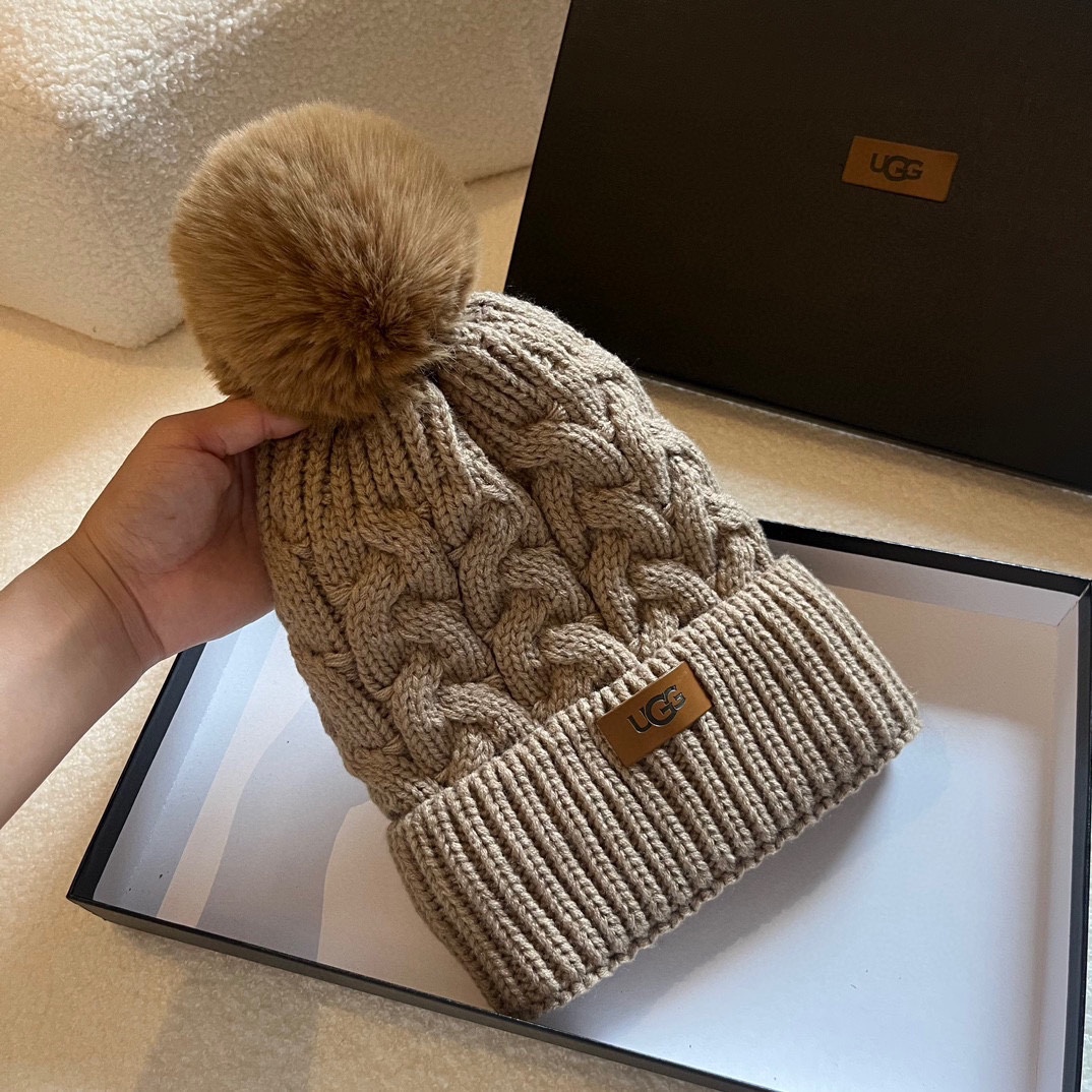 NO:190098,Ugg autumn and winter new wool hat, autumn and winter cold hat, plus velvet inner lining, running 4 color hat fisherman hat baseball hat knit hat, hat, espadrilles, hats19860909Ugg秋冬新款毛线帽,秋冬冷帽,加绒内里,跑量4色帽子渔夫帽棒球帽针织帽,帽子,espadrilles,hats,hat