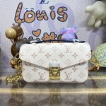 Louis Vuitton LV Pochette MeTis AAAAA+
 Handbags Messenger Bags White Canvas Chains M46914
