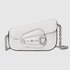 Gucci Horsebit Crossbody & Shoulder Bags Silver White Cotton Spring Collection 1955 Mini