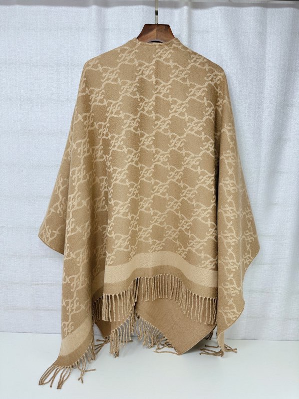Fendi Haute Couture Silk Twill Scarf Shawl Ref 5