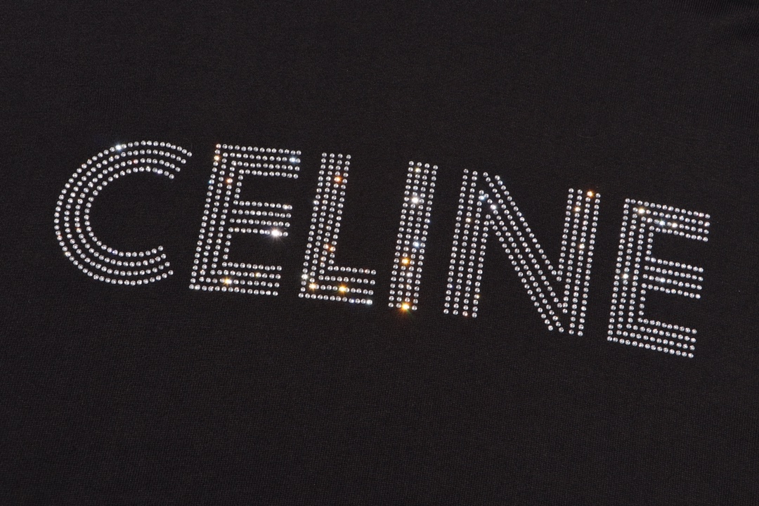“Custom-made Celine Hoodie with Ironed Letters, Synchronized Cupboards, 430g Fabric” - 图片 4