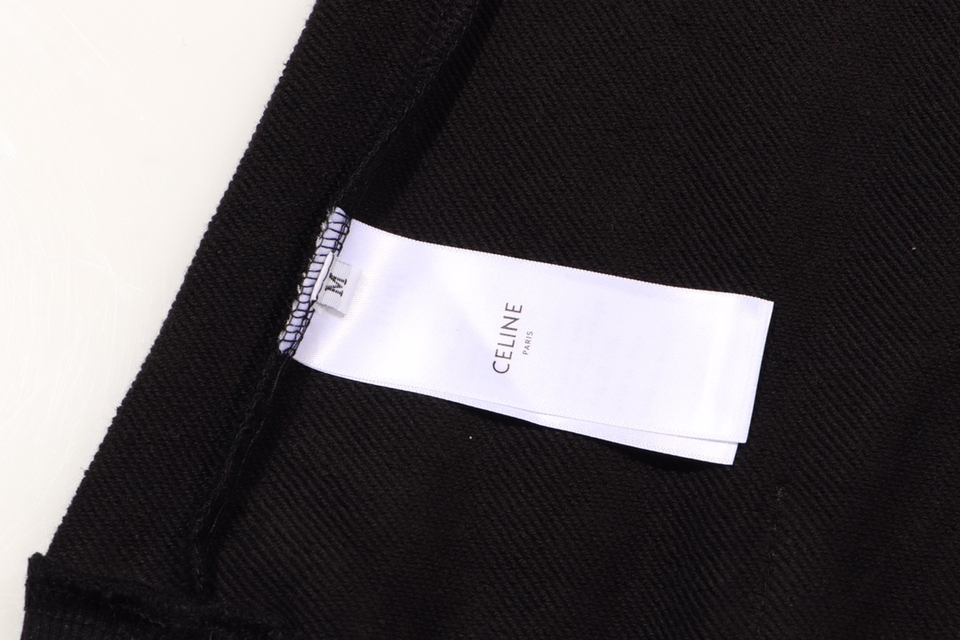 “Custom-made Celine Hoodie with Ironed Letters, Synchronized Cupboards, 430g Fabric” - 图片 9