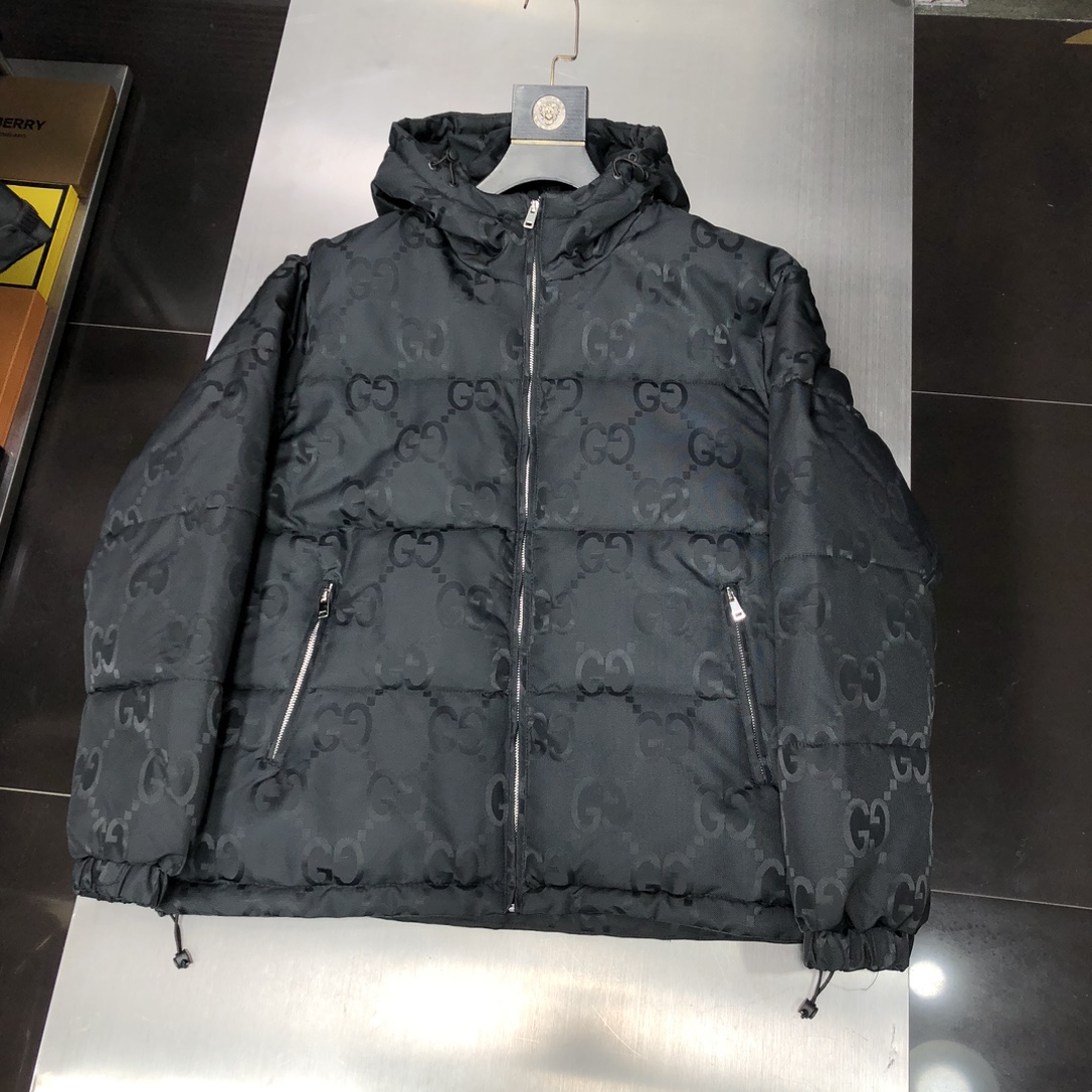 Gucci Clothing Coats & Jackets Cotton Down Fall/Winter Collection Fashion Casual