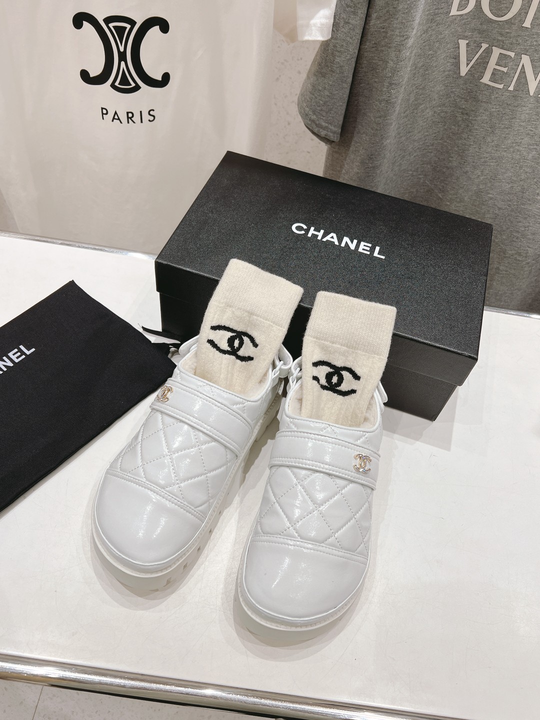 Chanel Shoes Sandals Cowhide Lambswool Fall/Winter Collection