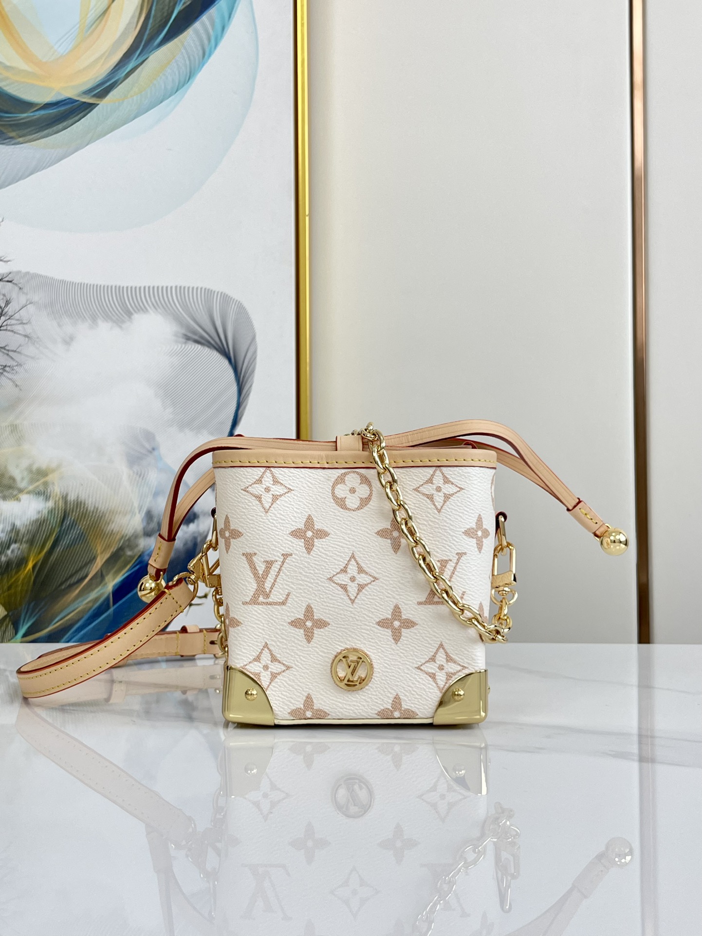 NO:176821,Genuine grade M83227 11.5×11.5×11.5 ONLINE ONLY mini bucket bag, Genuine grade LV, louis vuitton19860909正品级 M83227 11.5×11.5×11.5 ONLINE ONLY 迷你水桶包,正品级LV,louis vuitton,Bag