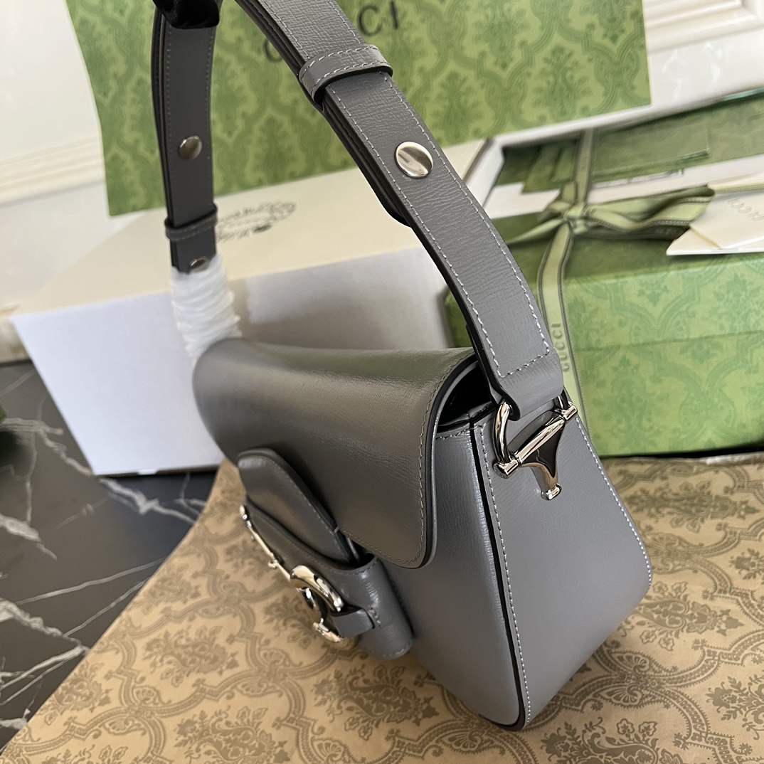 Large size 23 purchasing agent special supply of high-quality original cowhide with complete counter packaging. Gucci Horsebit 1955 series should