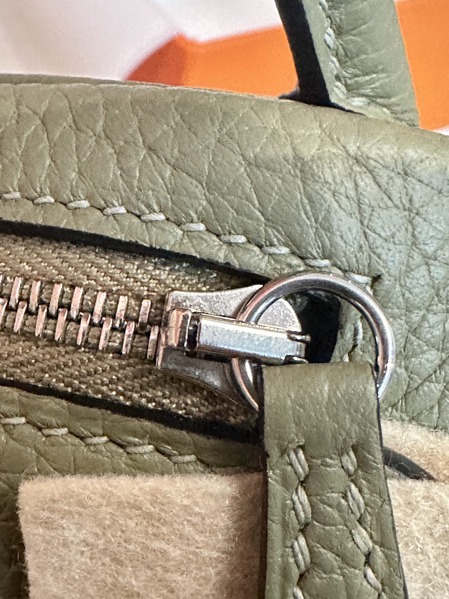 Hermes Lindy Sage Green mini shoulder everyday