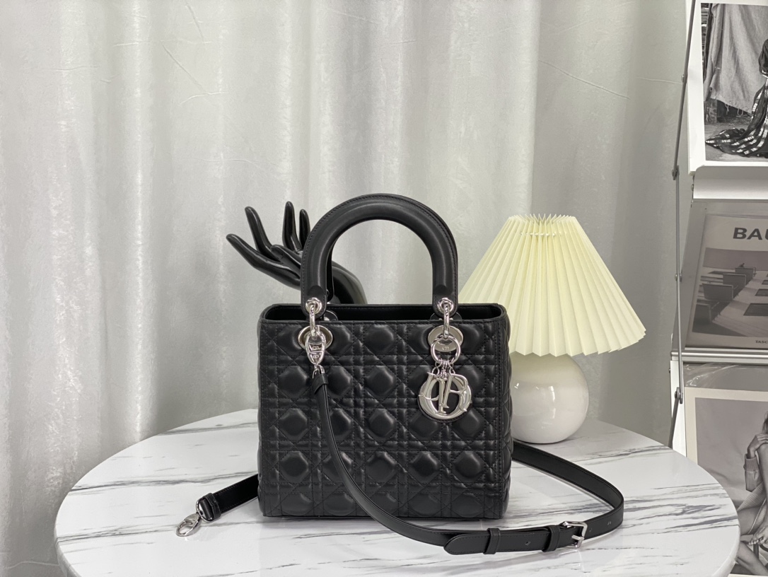 Dior Lady Handbags Crossbody & Shoulder Bags Sheepskin M44550