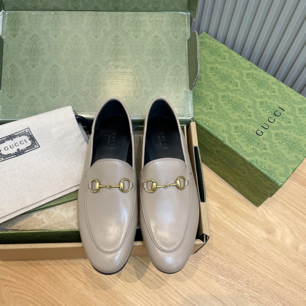 GUCCI Loafers Cow Leather Slip-on Horsebit