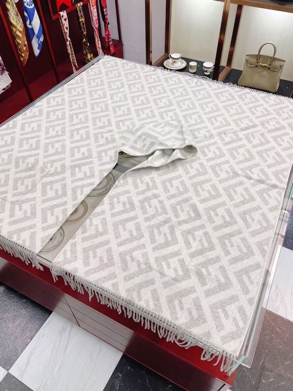 Fendi Haute Couture Silk Twill Scarf Shawl Ref.4D7EF159 3