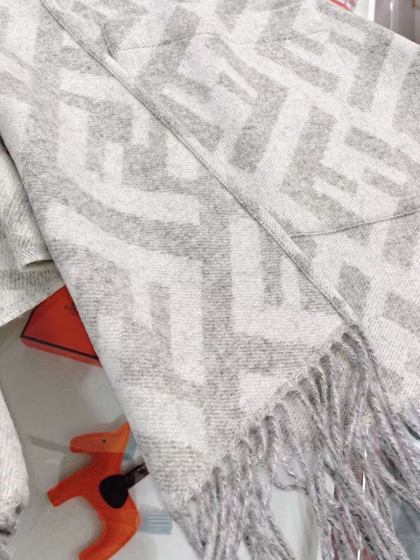 Fendi Haute Couture Silk Twill Scarf Shawl Ref.4D7EF159 7