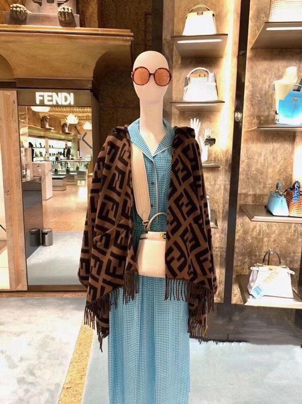 芬迪 Fendi 传世高定桑蚕丝丝巾围巾 #430B7411 6