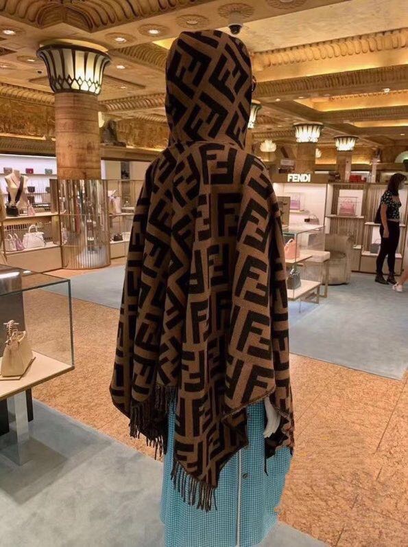 芬迪 Fendi 传世高定桑蚕丝丝巾围巾 #430B7411 7