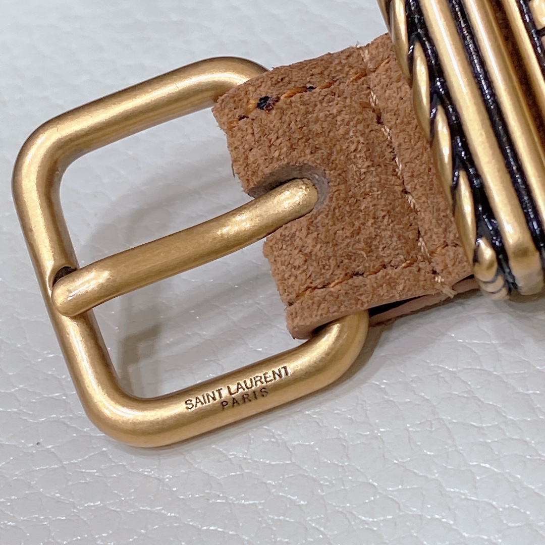 [YSL Belts]Saint Laurent 23 Yves Saint Laurent Ladies Belt and Belt CASSANDRE