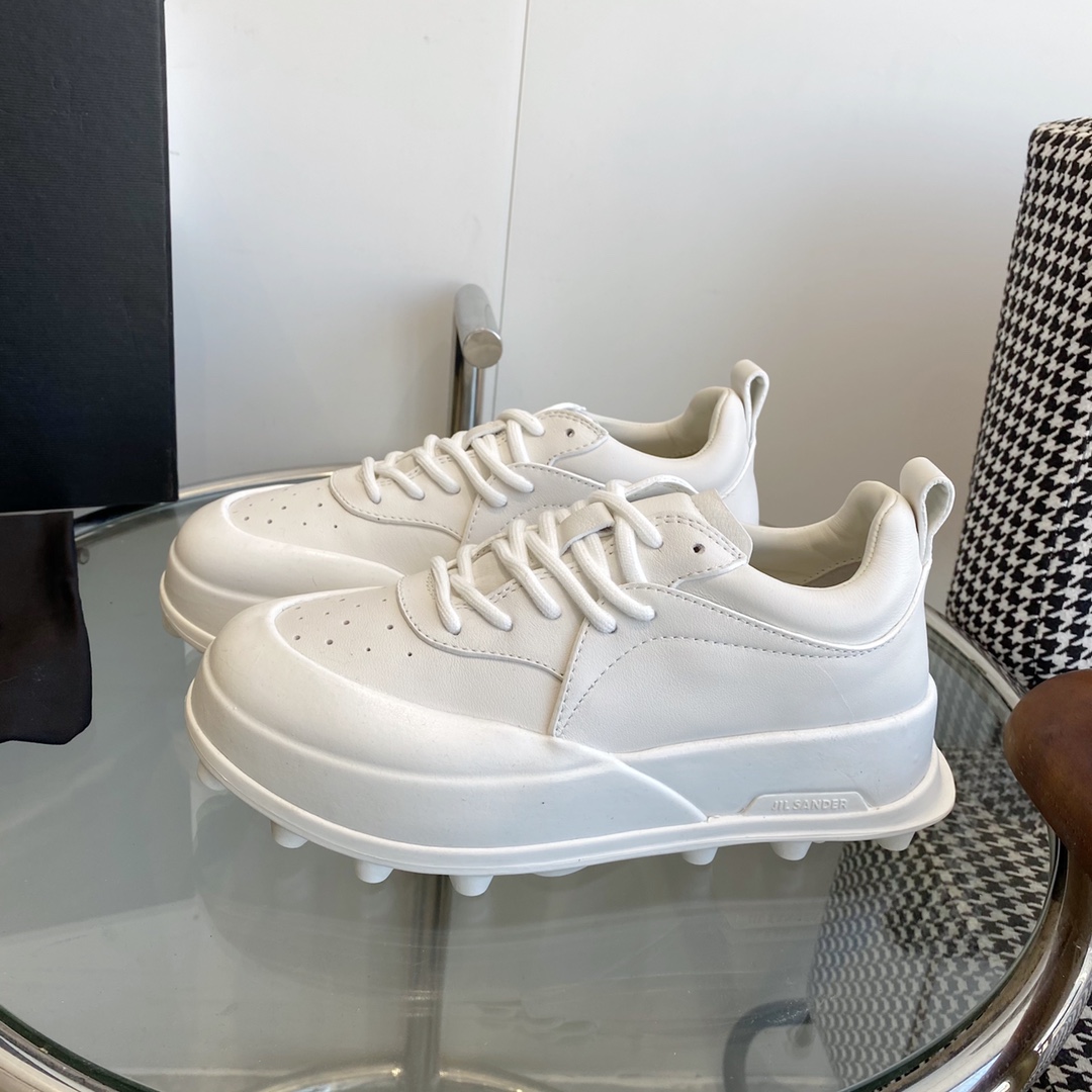 “High-Quality Jil Sander White Shoes: Hot Design for Long Legs, Private Model TPU”