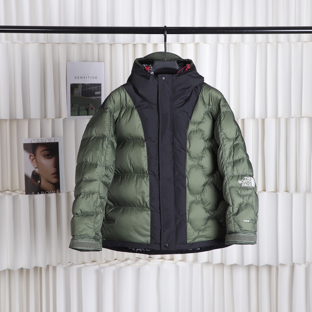 The North Face Clothing Down Jacket Shop Designer Replica
 Black Green Purple White Embroidery Nylon Duck Down Hooded Top