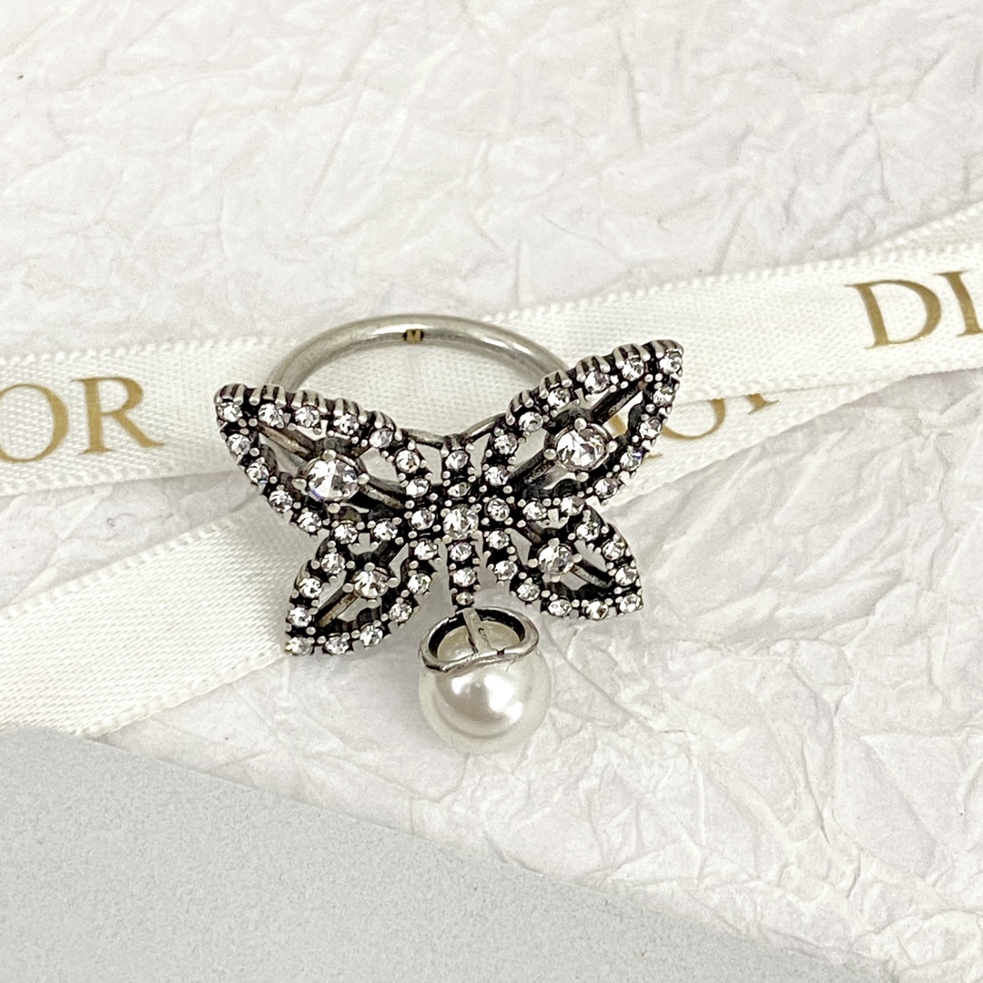 2024 AAA Replica Aangepast
 Dior Sieraden Ringen Zilver Vintage