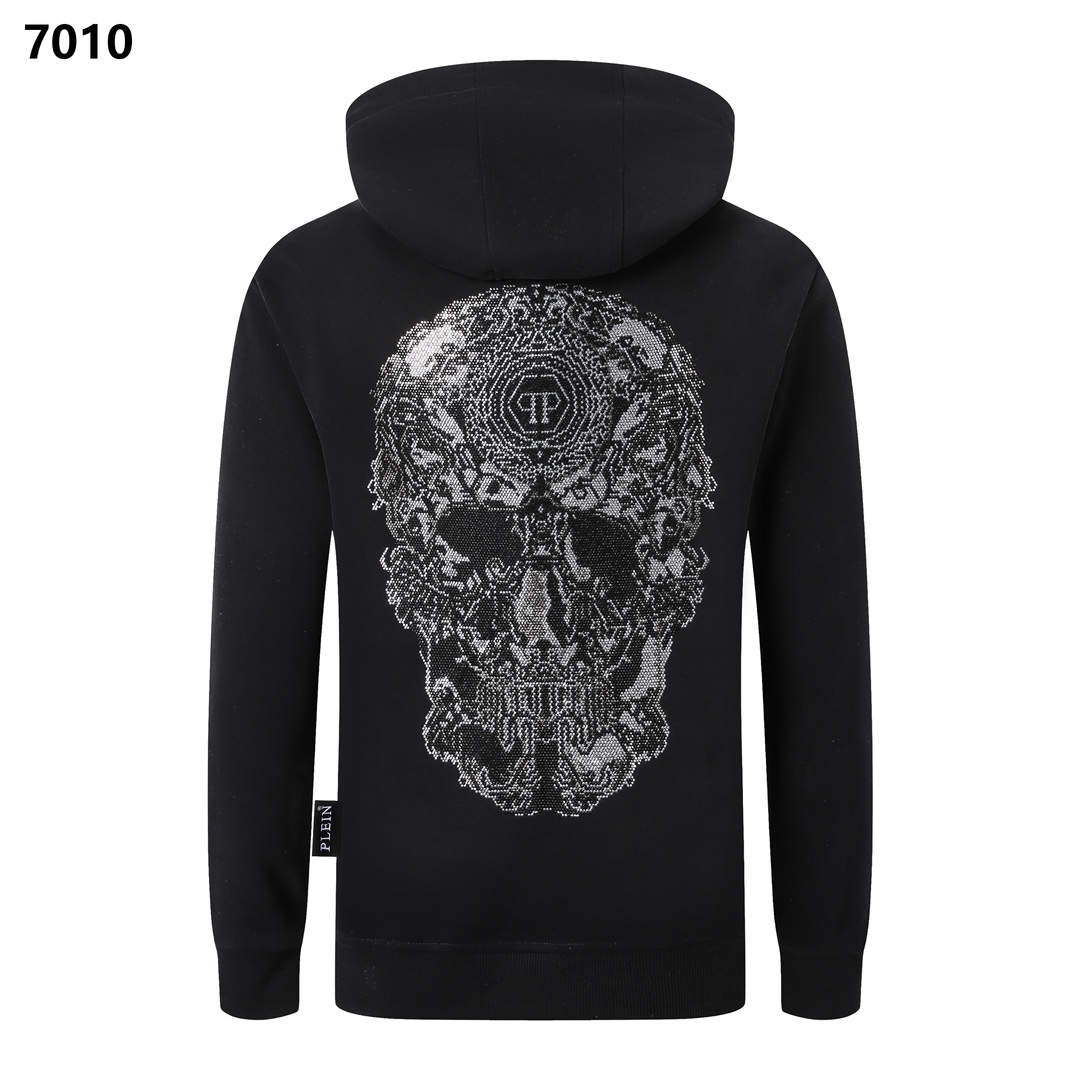 Philipp Plein Clothing Coats & Jackets Black Men Fall/Winter Collection