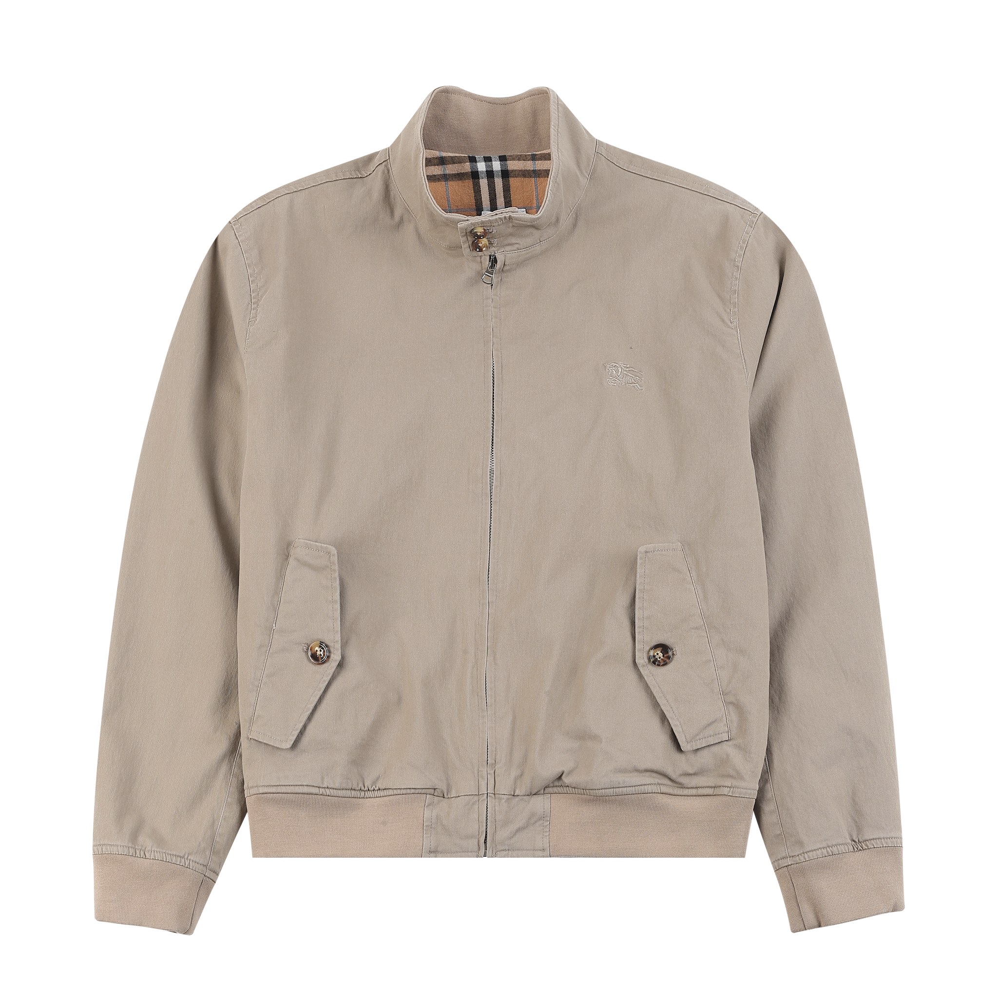 BBR Burberry* Nueva chaqueta de cuello alto de otoño/invierno 2023AW, bordado clásico de caballo de guerra con técnica …