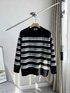 Celine Clothing Knit Sweater Sweatshirts Black Grey Embroidery Unisex Cashmere Knitting Winter Collection