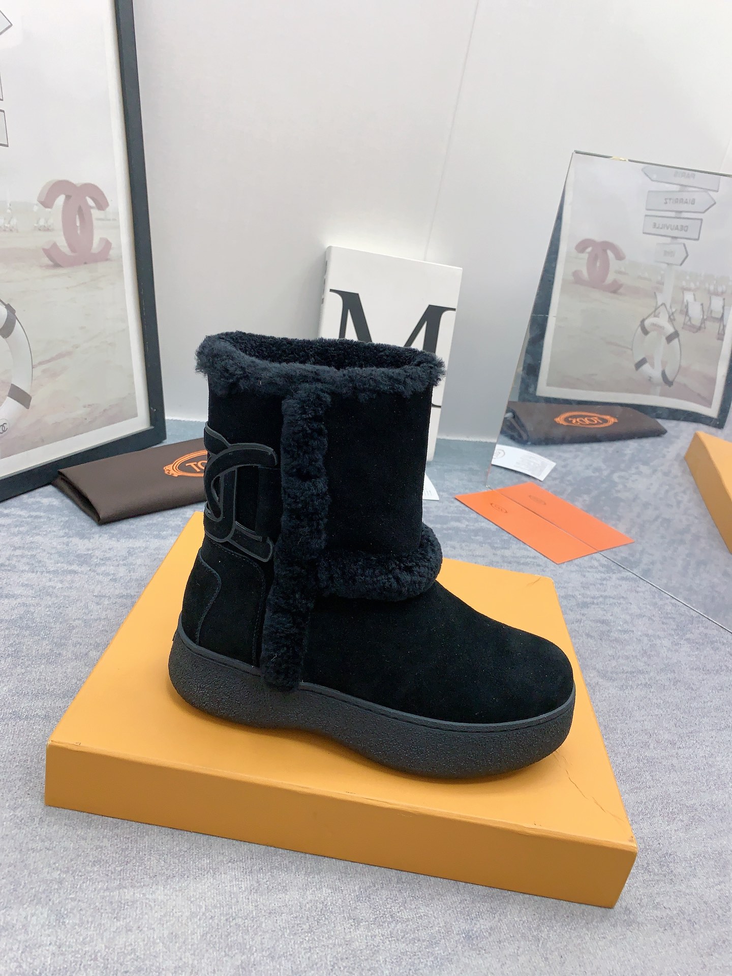Feng High-String Snow Boots: 975 (High) Australian Fur, Real Wool, Original Smooth Bottom - 图片 4