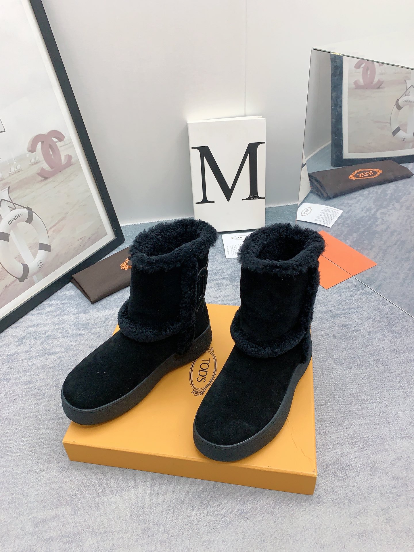 Feng High-String Snow Boots: 975 (High) Australian Fur, Real Wool, Original Smooth Bottom - 图片 3