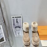 Louis Vuitton Snow Boots Wool Fashion