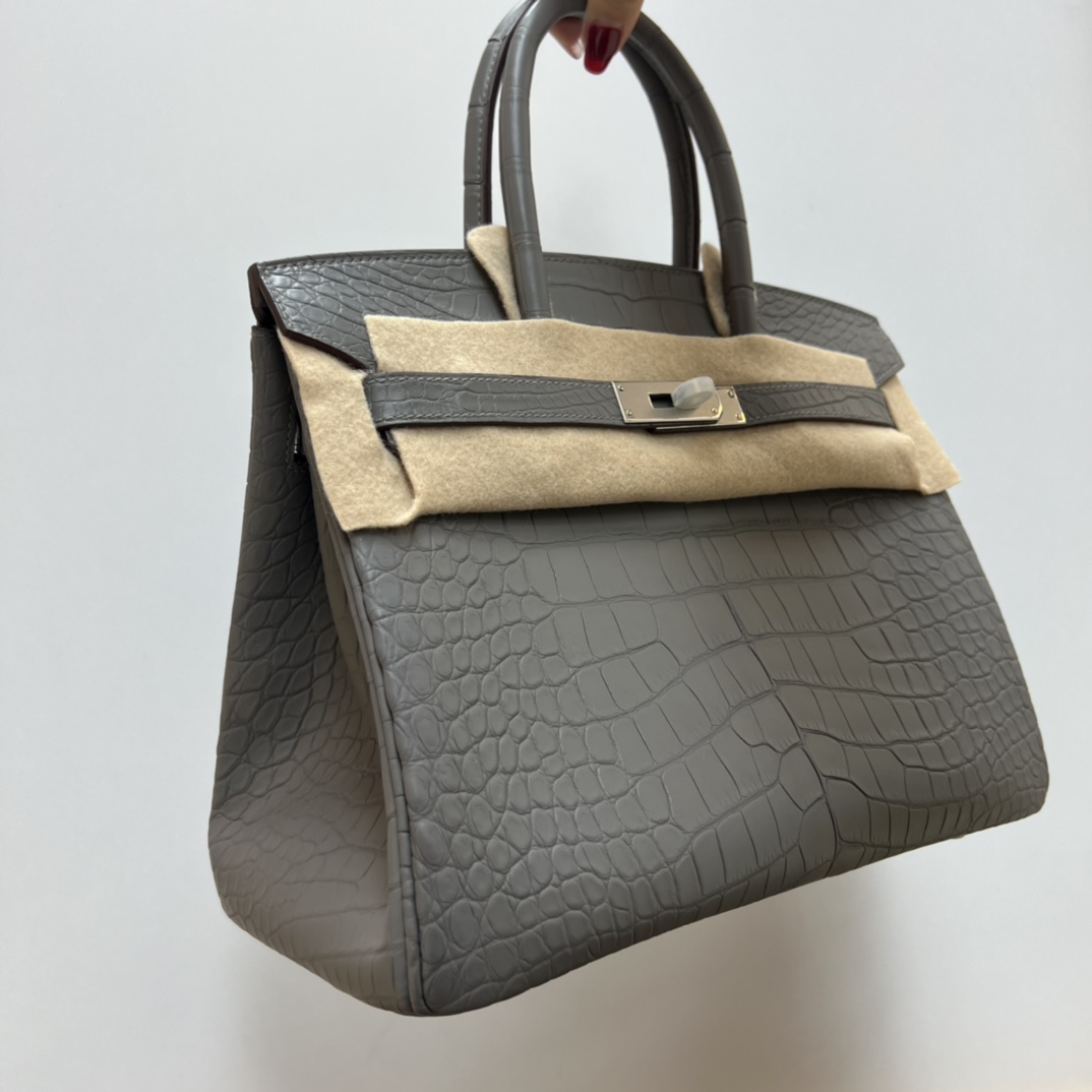 Hermès hermes rare spot BK30 pearl gray
