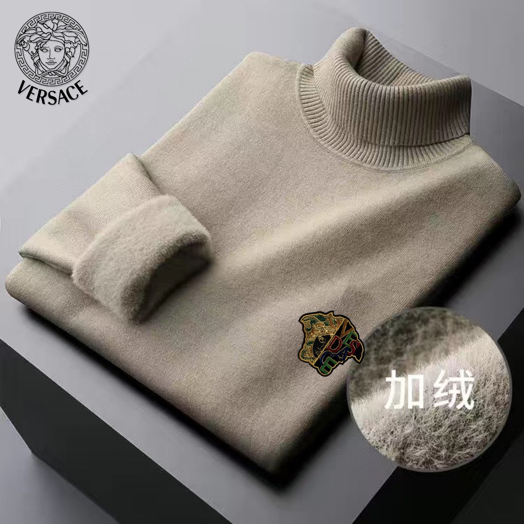 ！ 【范思哲】专柜热卖爆款加绒毛衣！原单品质！高端男士加绒羊毛✔高端复刻 今季最爆的款式 绝对品质保证 